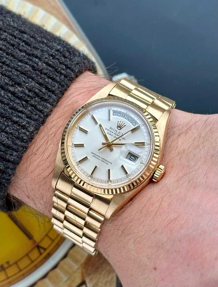 Wrist image for Rolex Day-Date 1803 Silver 1978 