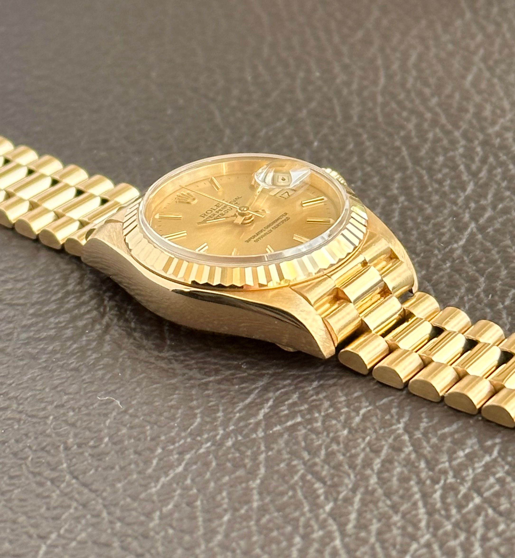 ROLEX DATEJUST 69178 2コマ Rolex Lady Datejust 69178 Gold 1988 with original box and papers