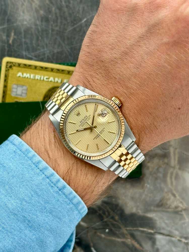 Image for Rolex Datejust "Tapestry" 16013 Gold 1982 