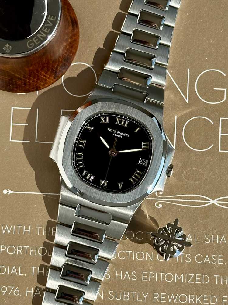Featured image for Patek Philippe Nautilus 3800 Black 2002 with original box and papers