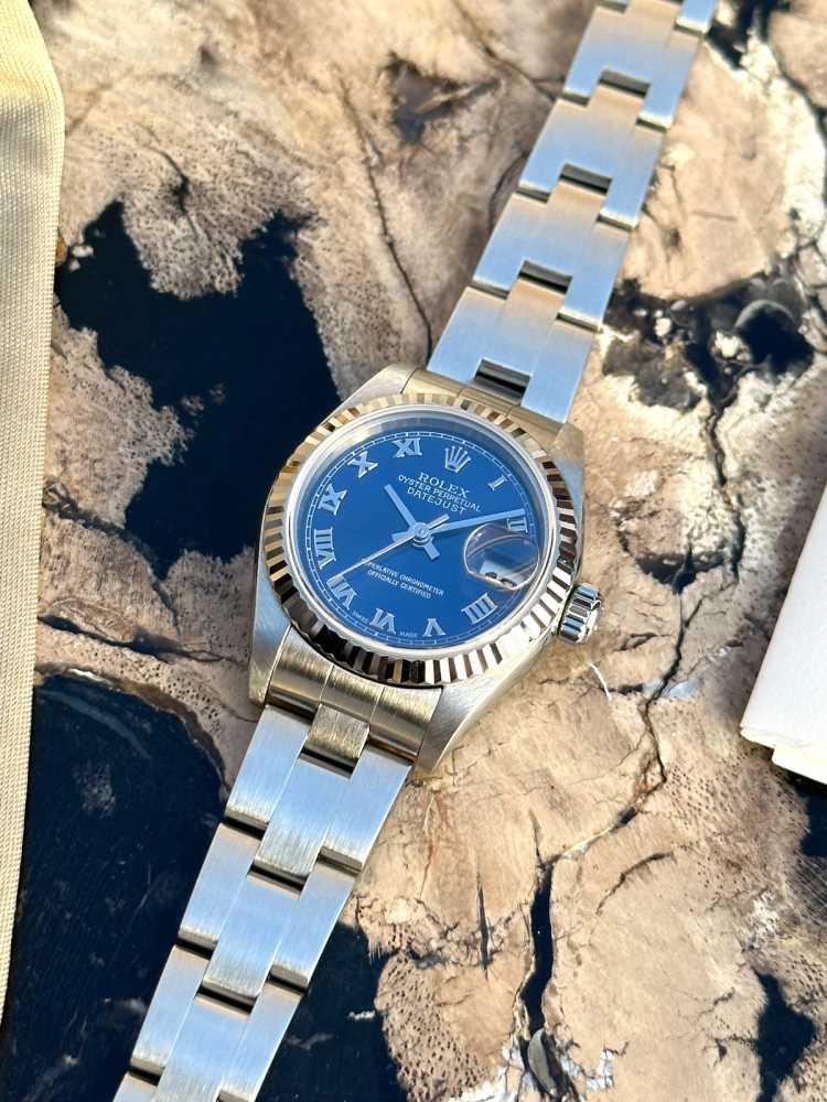 Image for Rolex Lady Datejust "Roman" 79174 Blue 2005 with original box and papers