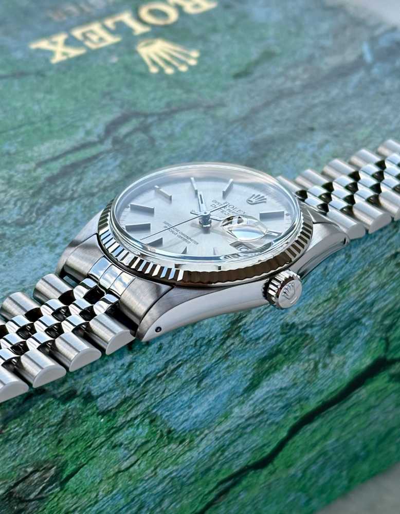 Image for Rolex Datejust 16014 Silver 1988 with original box and papers