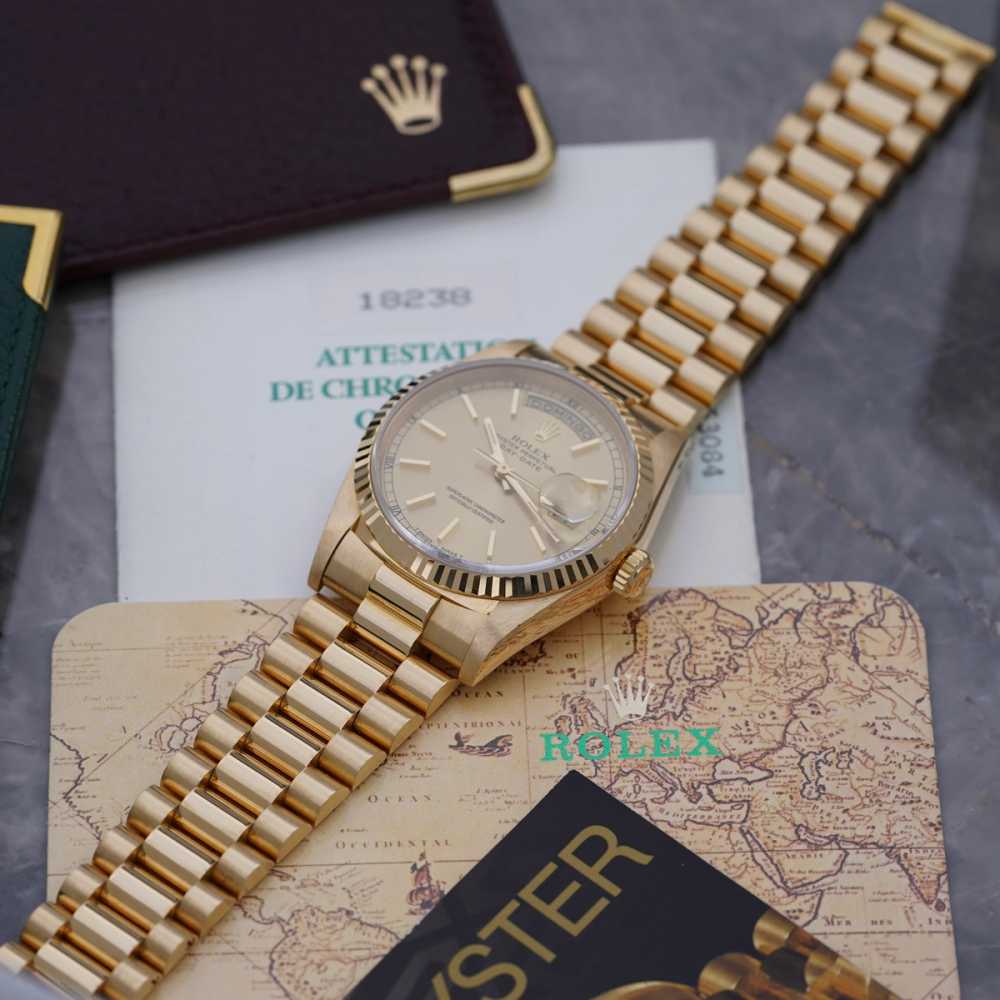 Detail image for Rolex Day-Date 'President' 18238 Gold 1989 with original box and papers