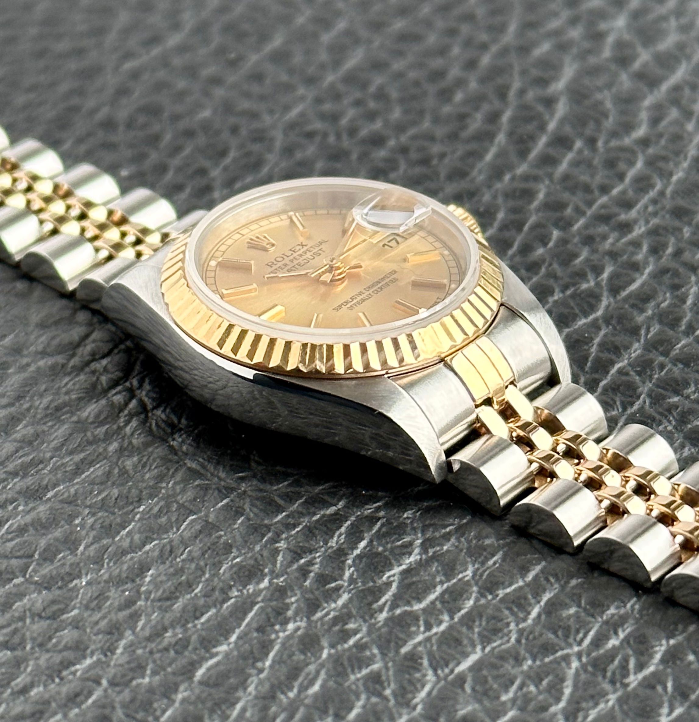 Rolex Lady-Datejust 69173 Gold 1993 with original box and papers