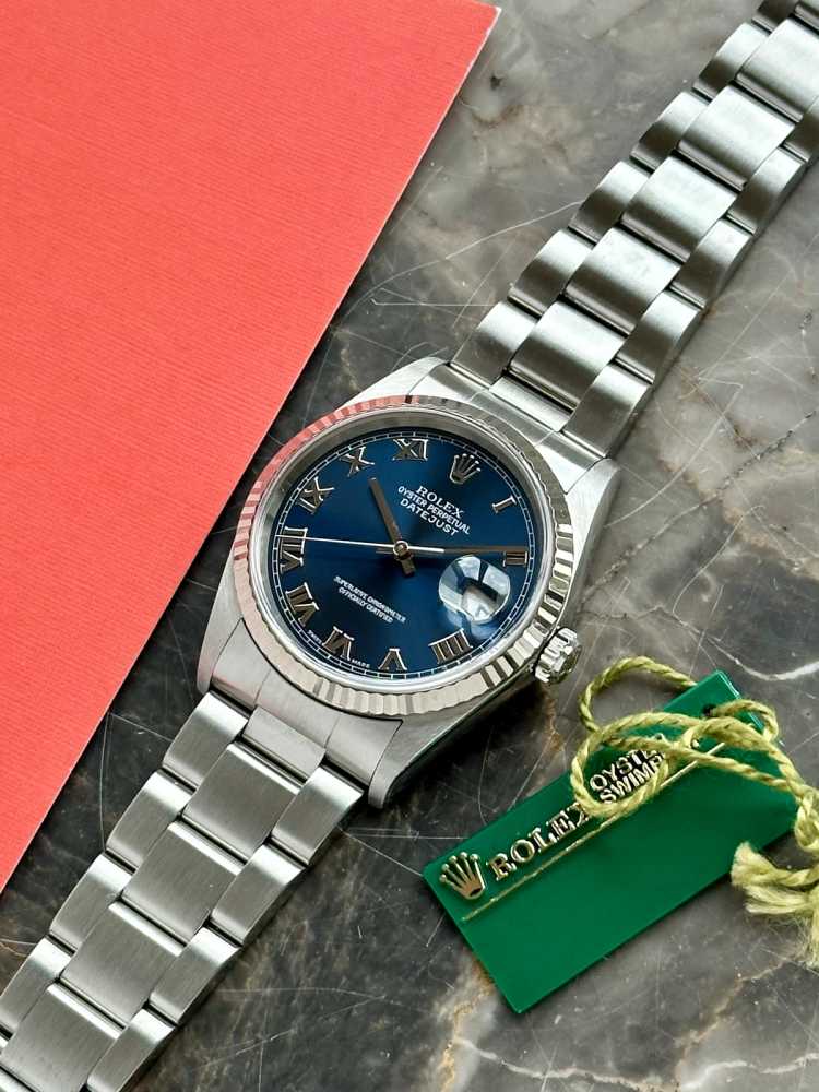 Image for Rolex Datejust 16234 Blue 2000 with original box and papers