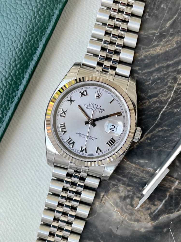 Featured image for Rolex Datejust "NOS" 116234 Silver 2007 with original box and papers