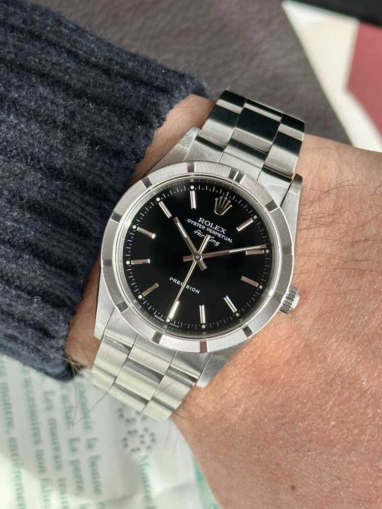 Detail image for Rolex Air-King 14010M Black 2000 with original box and papers