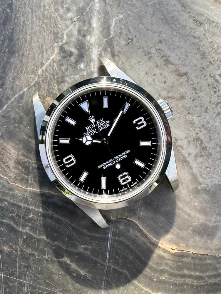 Detail image for Rolex Explorer I 114270 Black 2007 with original box and papers