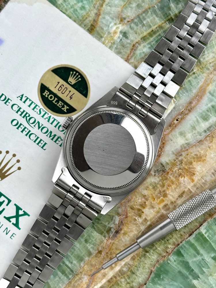 Image for Rolex Datejust 16014 Silver 1984 with original box and papers 2