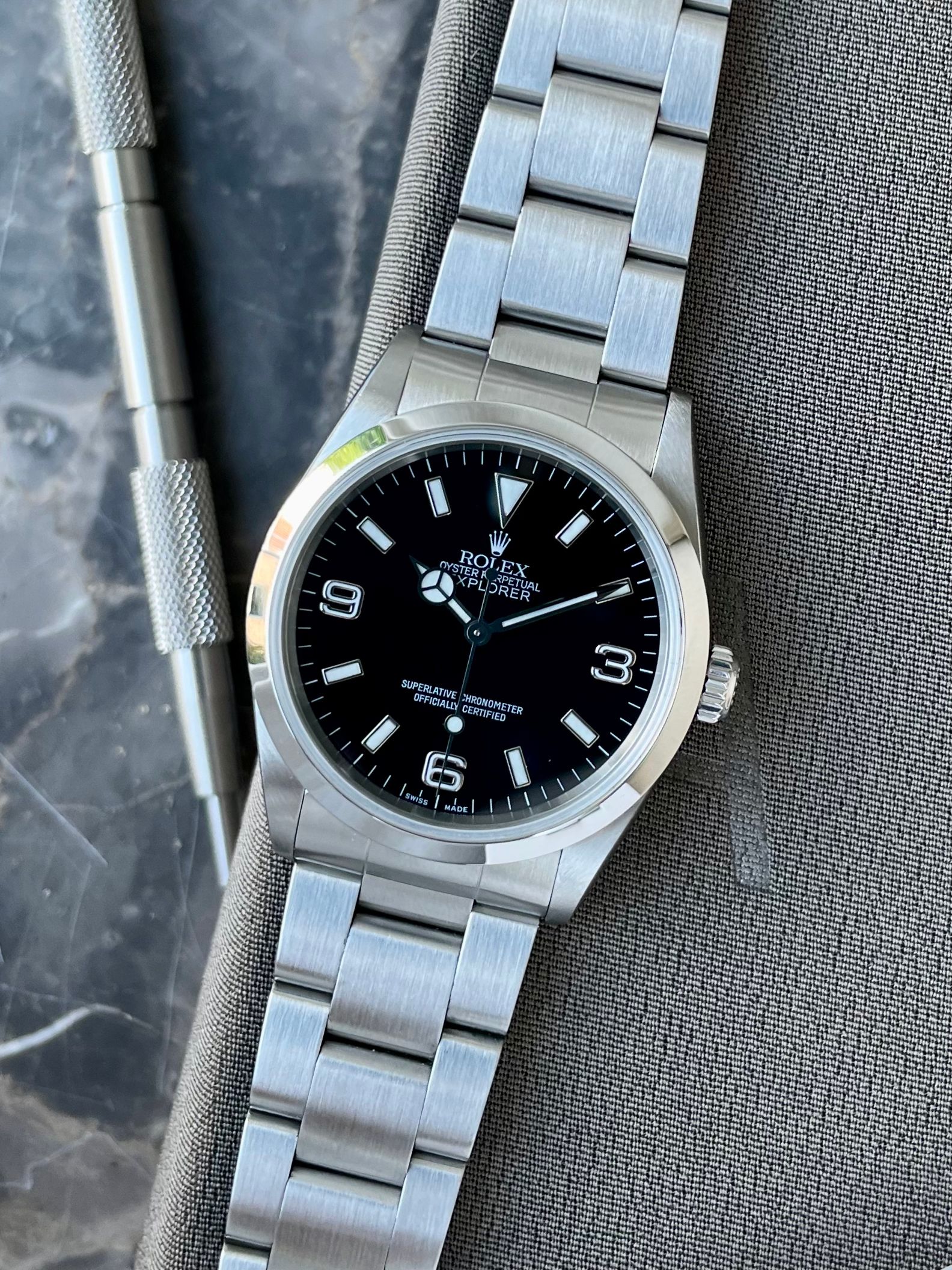 Rolex Explorer 14270 Black 1999 with original box and papers 2