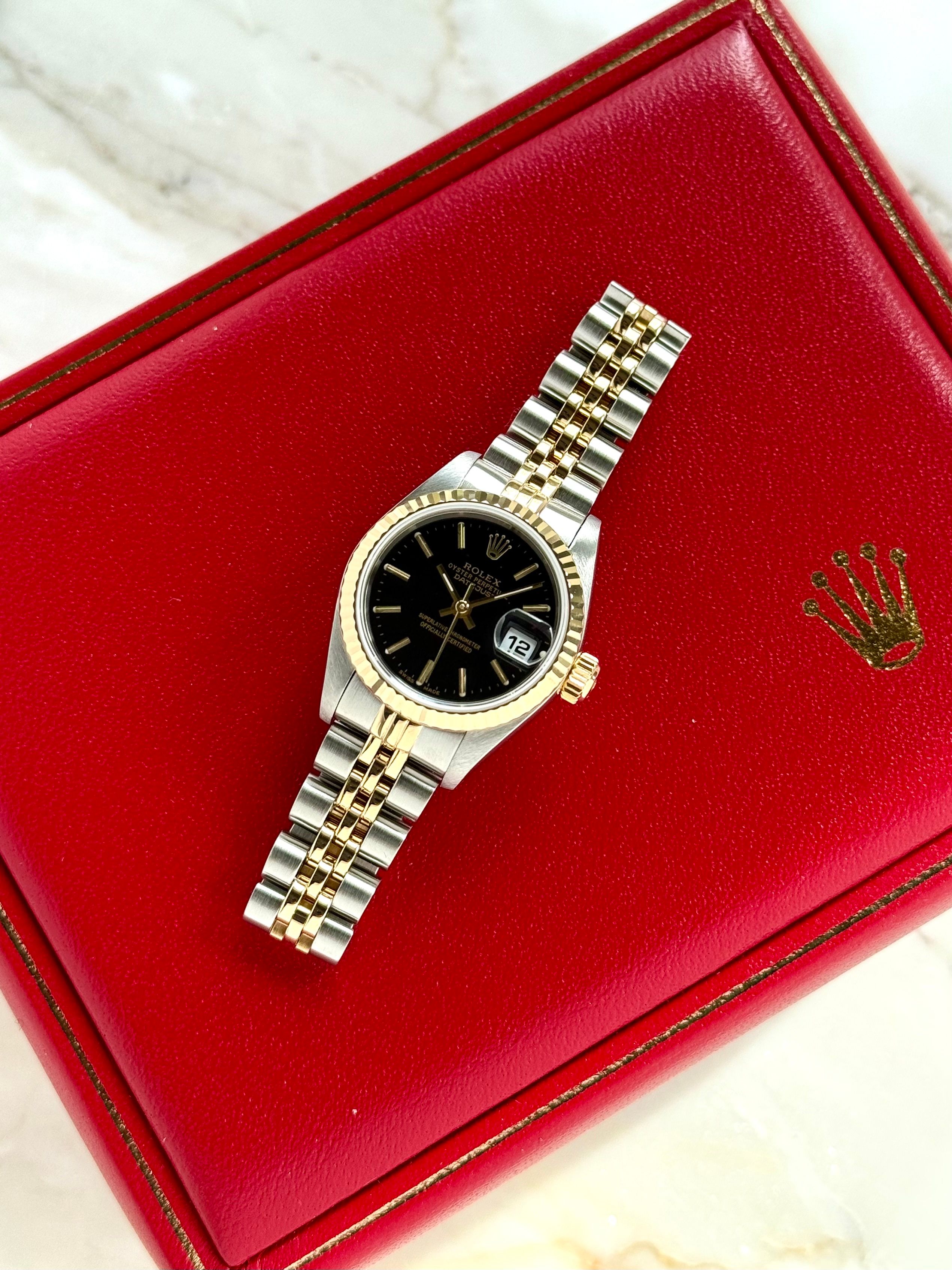 Rolex Lady-Datejust 79173 Black 2001 with original box and papers 2