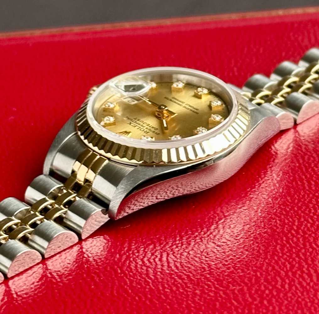 Image for Rolex Lady-Datejust "Diamond" 69173G Gold 1993 with original box and papers 3