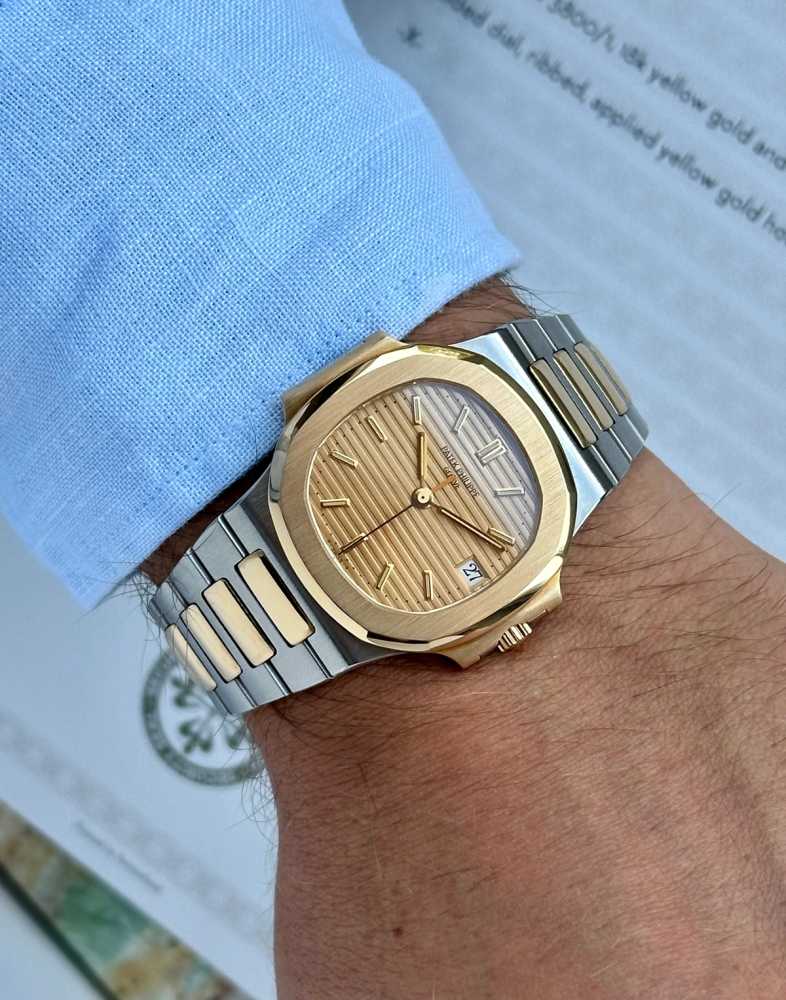 Image for Patek Philippe Nautilus 2-tone 3800 Gold 1994 with original box and papers