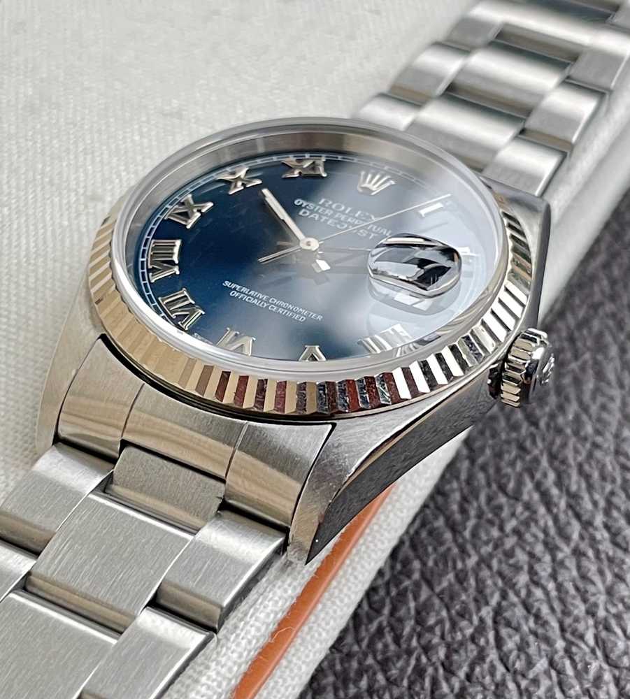 Image for Rolex Datejust 16234 Blue 1997 with original box and papers