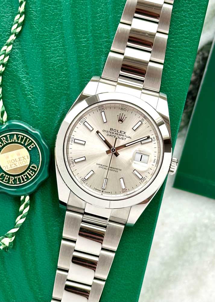 Featured image for Rolex Datejust 126300 Silver 2021 with original box and papers