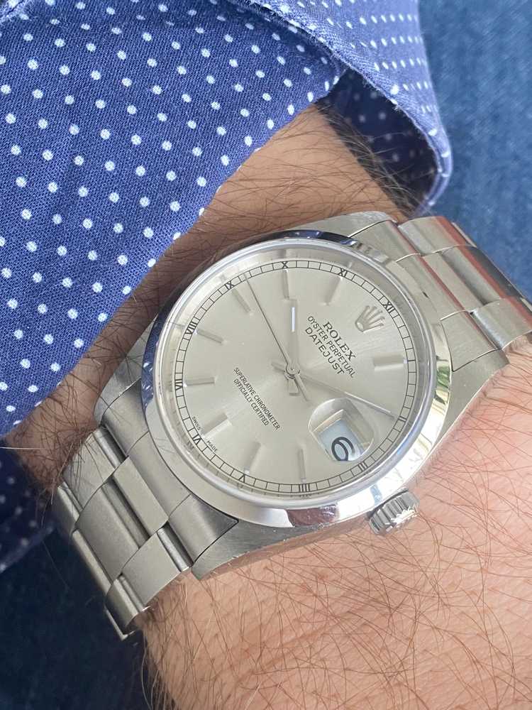 Image for Rolex Datejust 16200 Silver 1998 with original papers