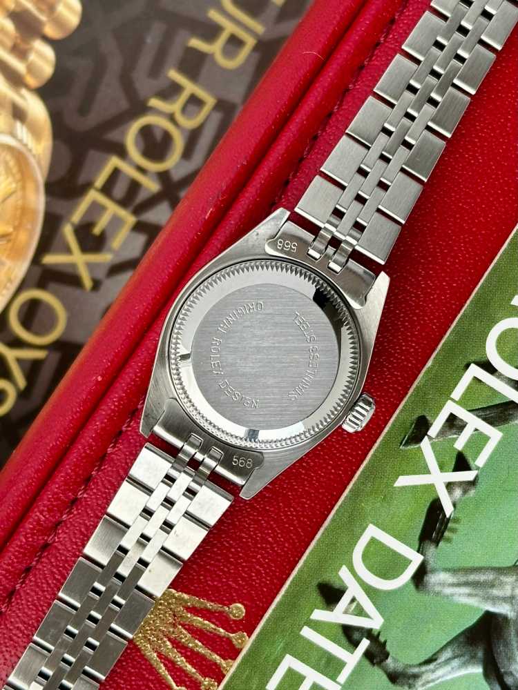 Detail image for Rolex Lady-Datejust "Diamond" 69174G Silver 1987 with original box and papers