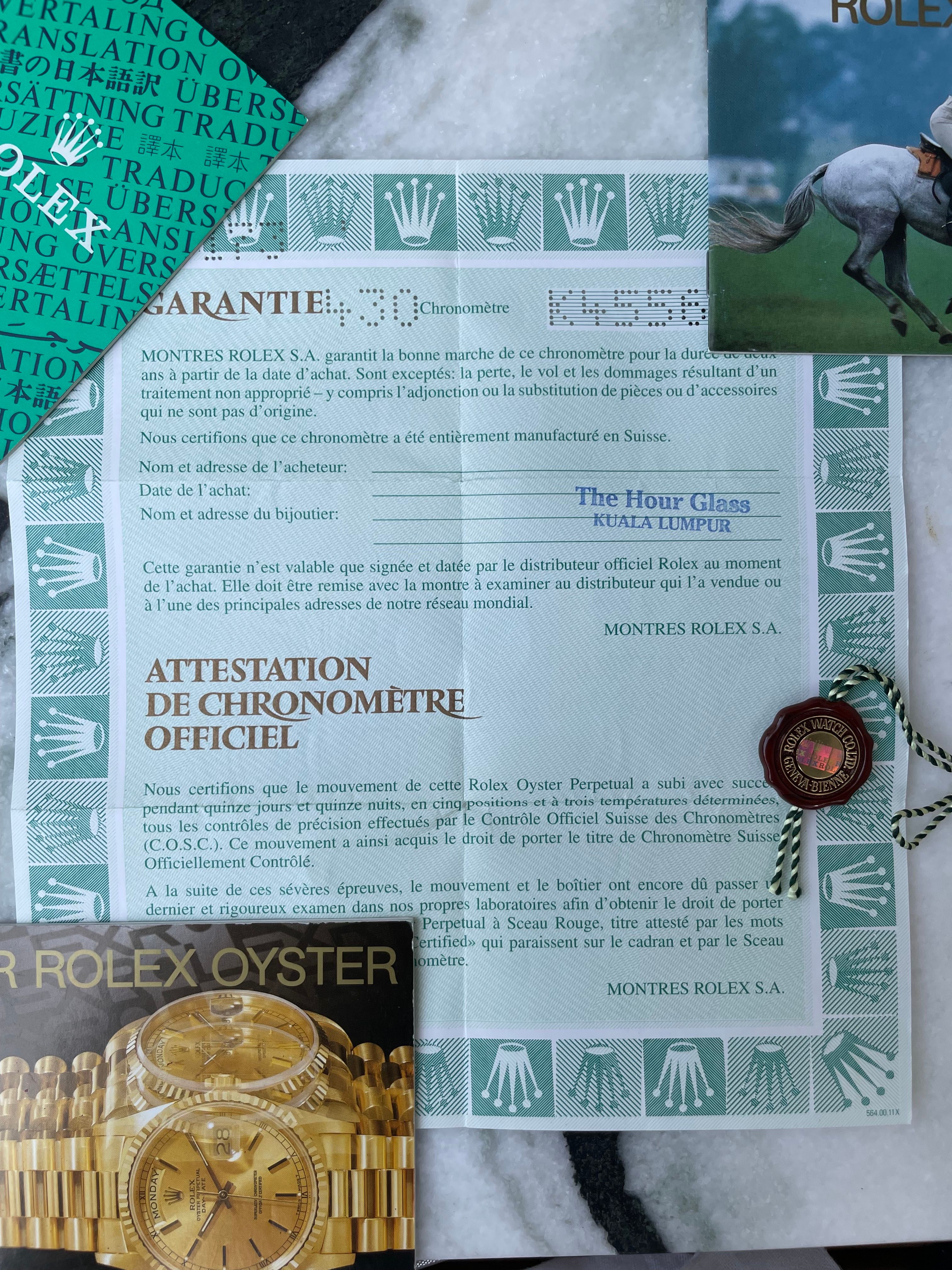 Rolex Lady Datejust 79173 Blue 2001 with original box and papers