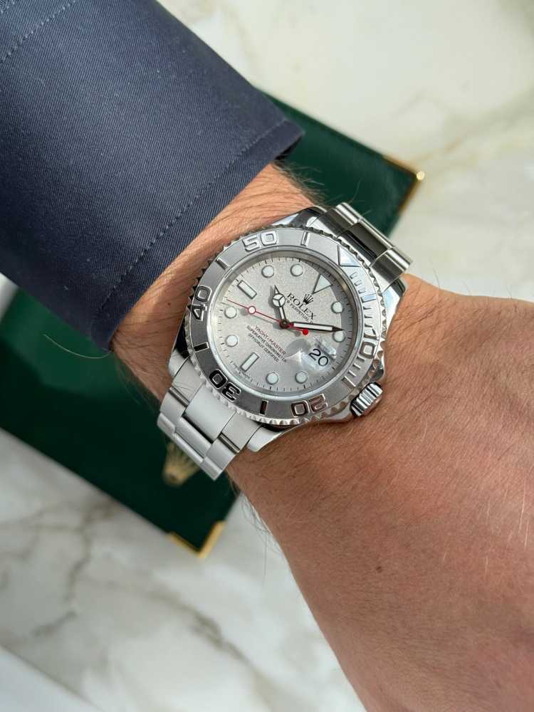 Wrist image for Rolex Yacht-Master 16622 Silver 2000 