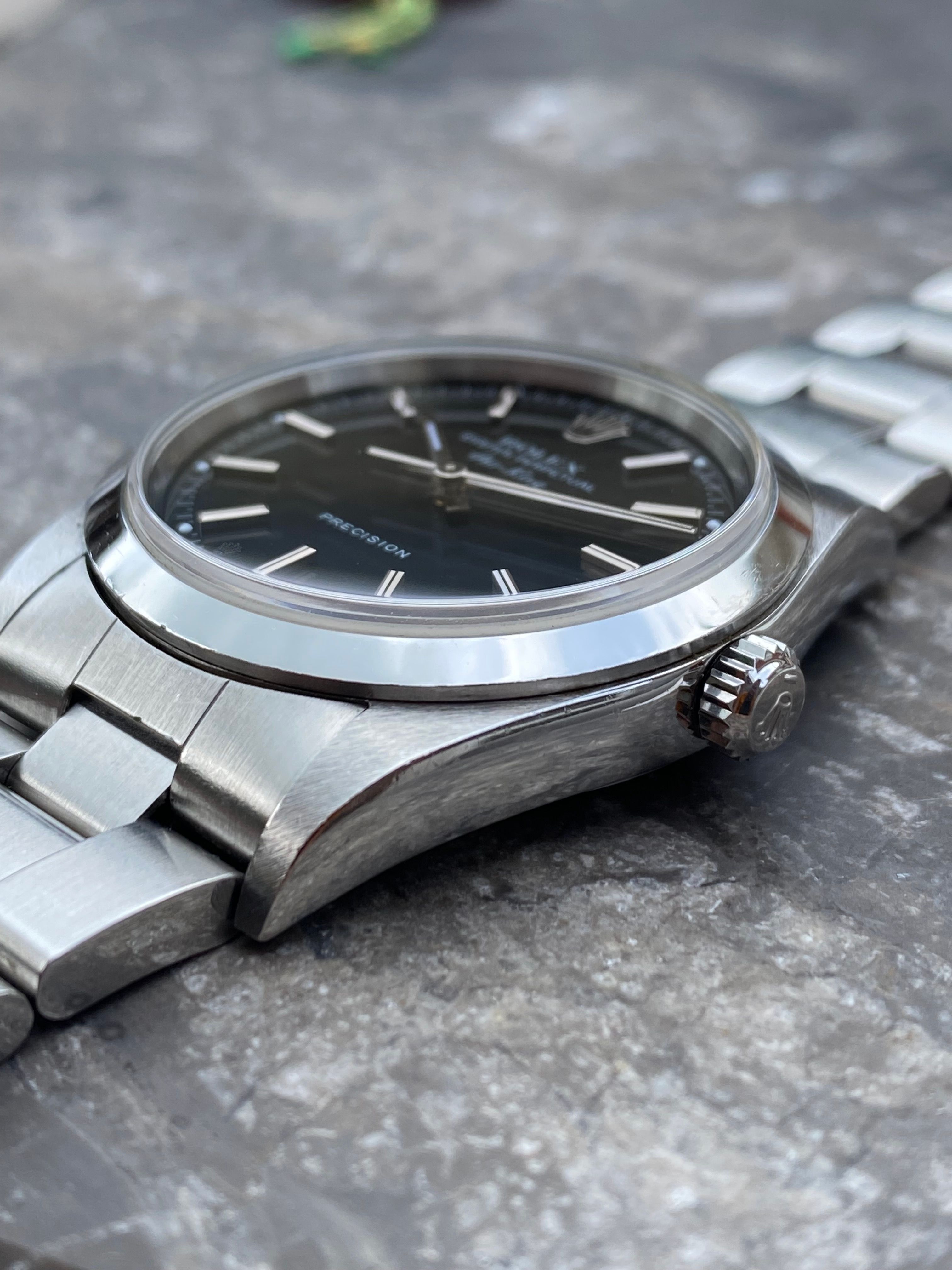 Rolex Air-king 14000M Black 2003 with original box and papers