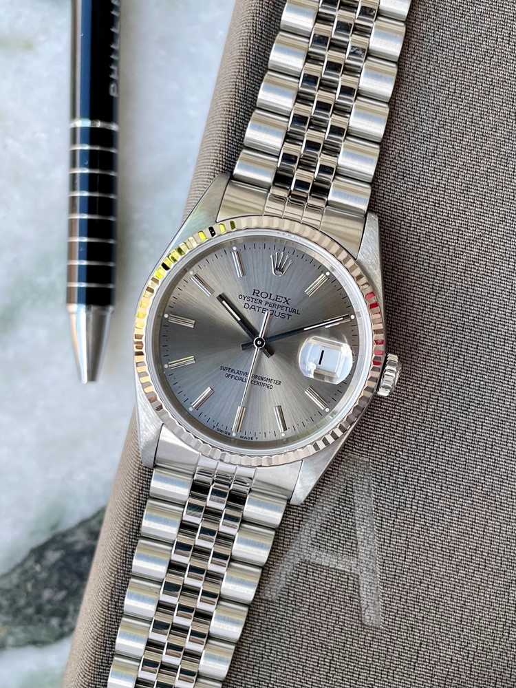 Featured image for Rolex Datejust 16234 Grey 1990 with original box