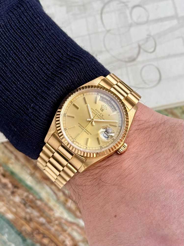 Wrist shot image for Rolex Day-Date 18038 Gold 1978 2