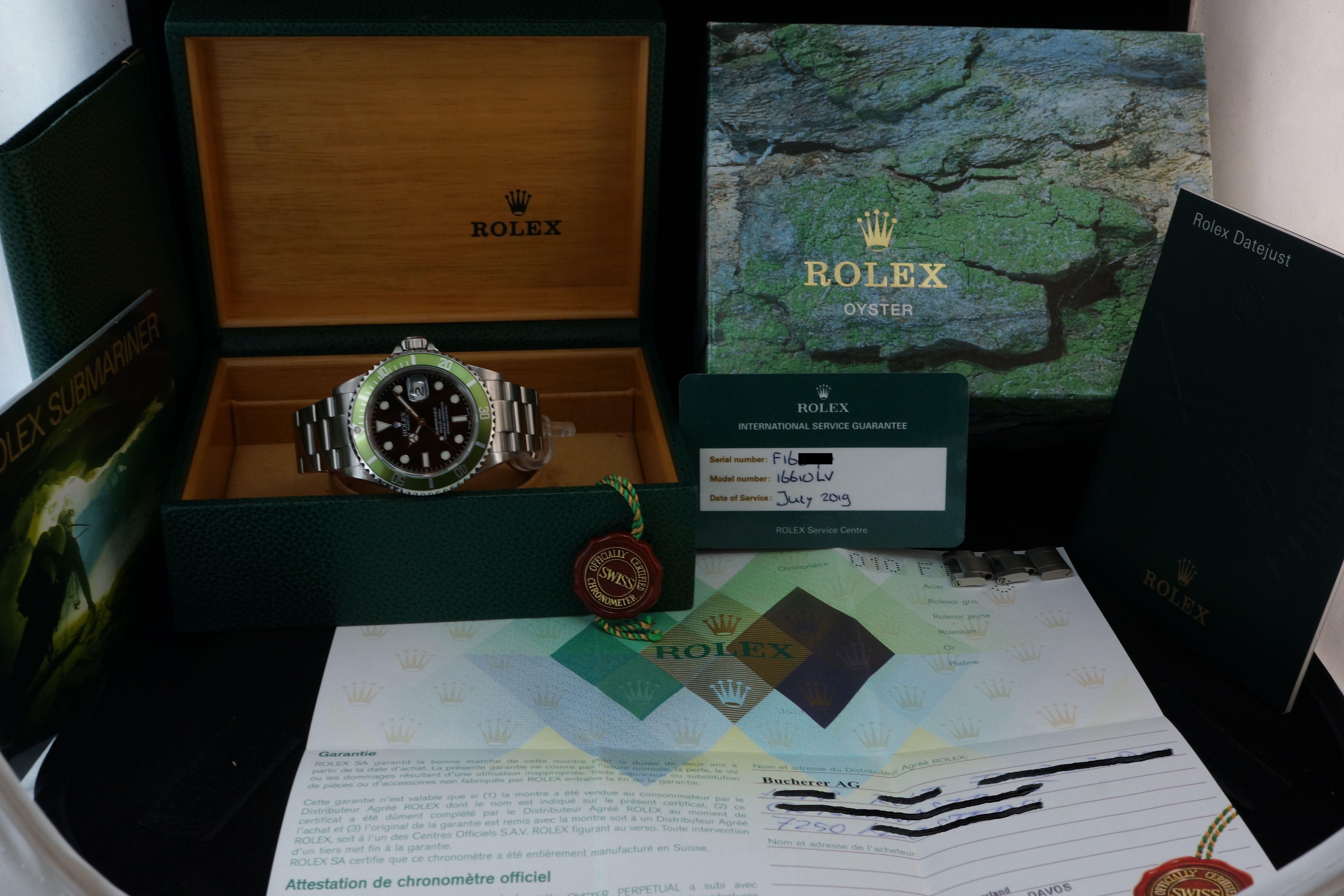 Rolex kermit flat 2024 4 for sale