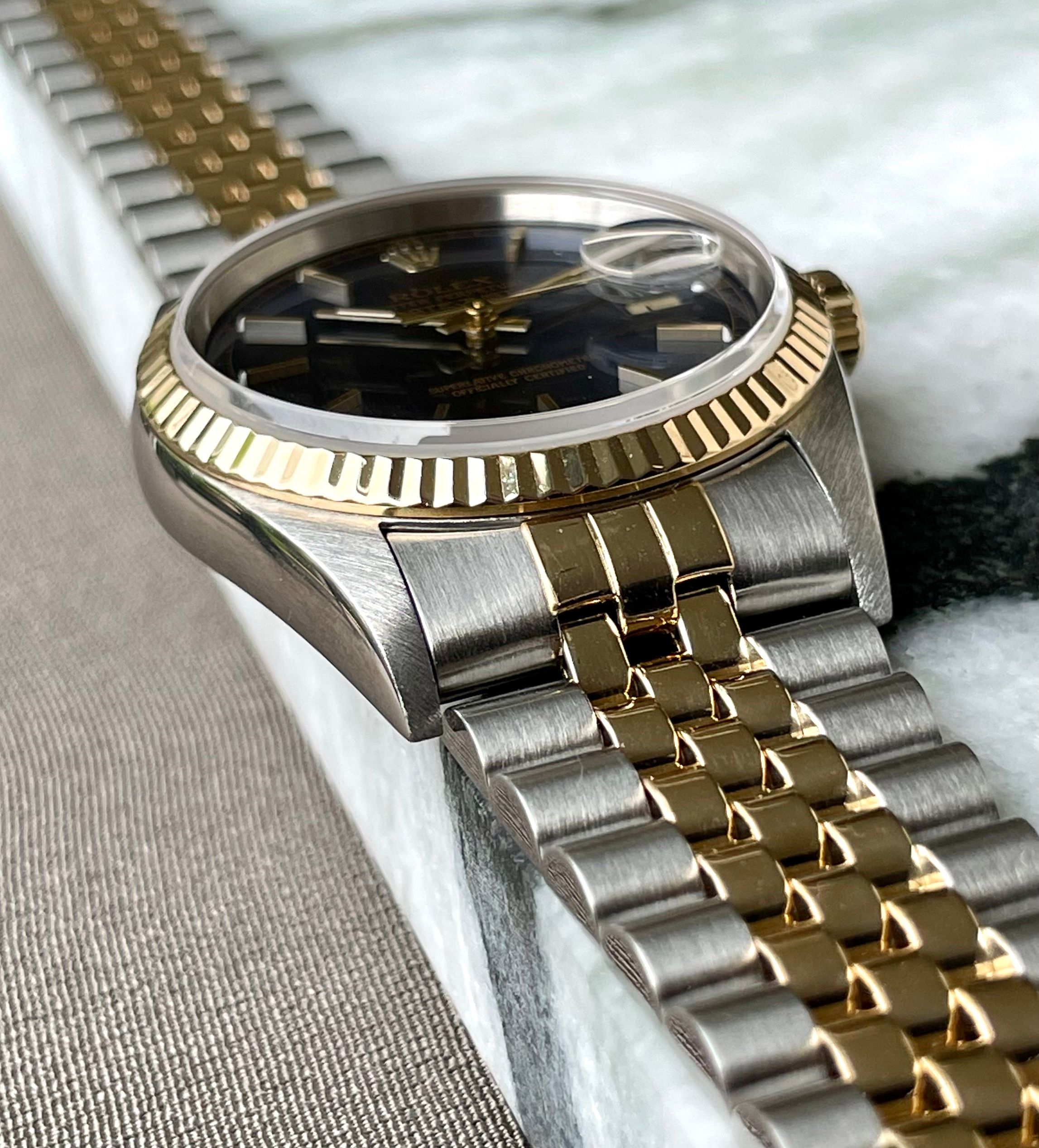 Rolex Datejust 16233 Blue 1996 with original box and papers