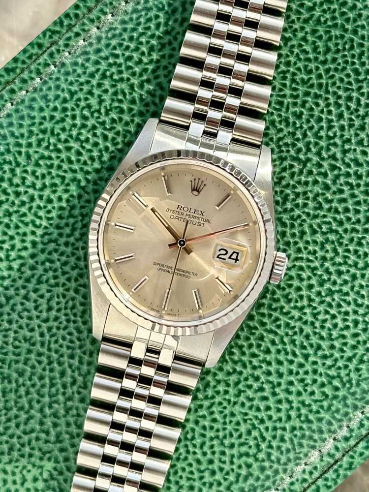 Featured image for Rolex Datejust 16234 Silver 1991 with original box and papers 3