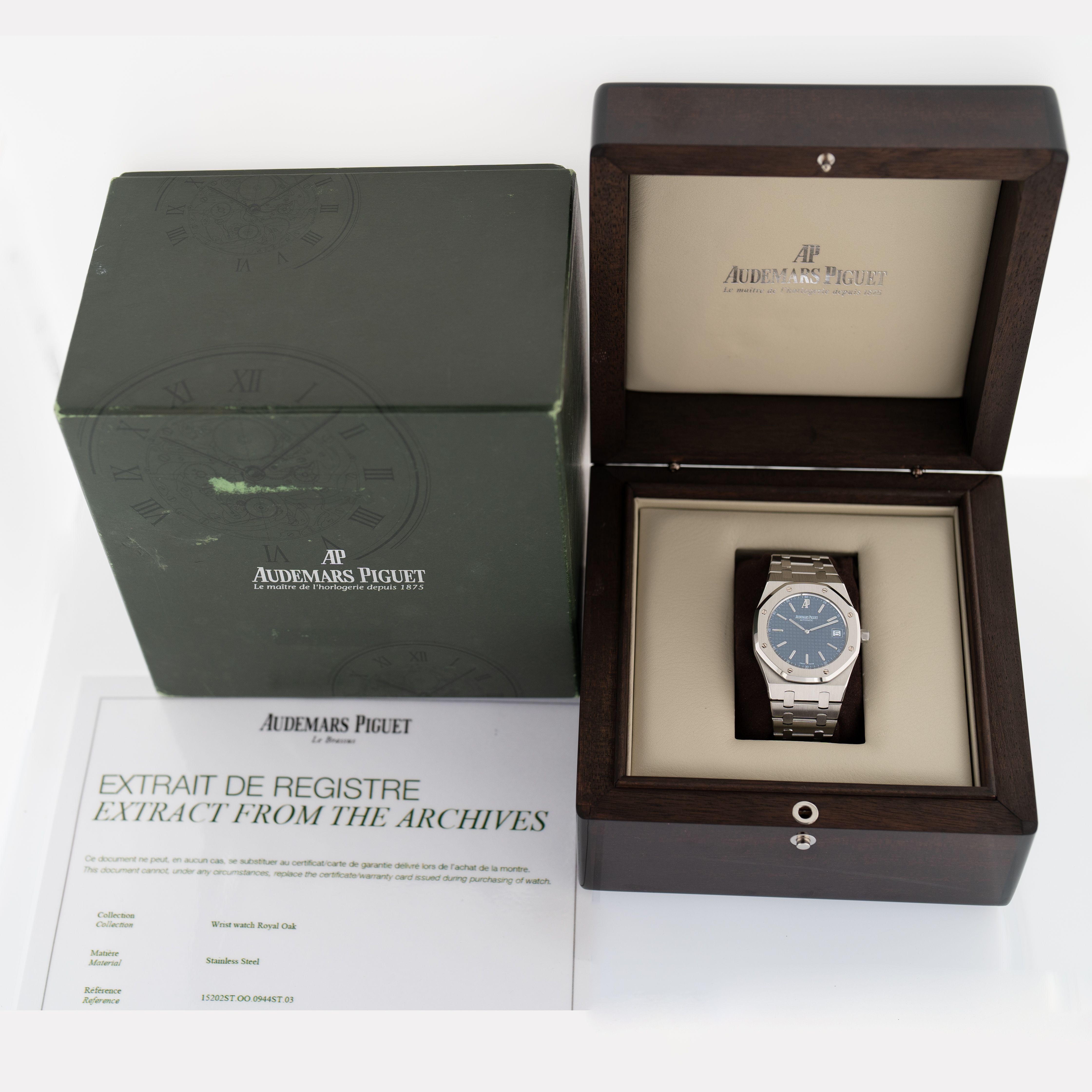 Audemars Piguet Royal Oak Jumbo Extra Thin 15202ST Blue 2008