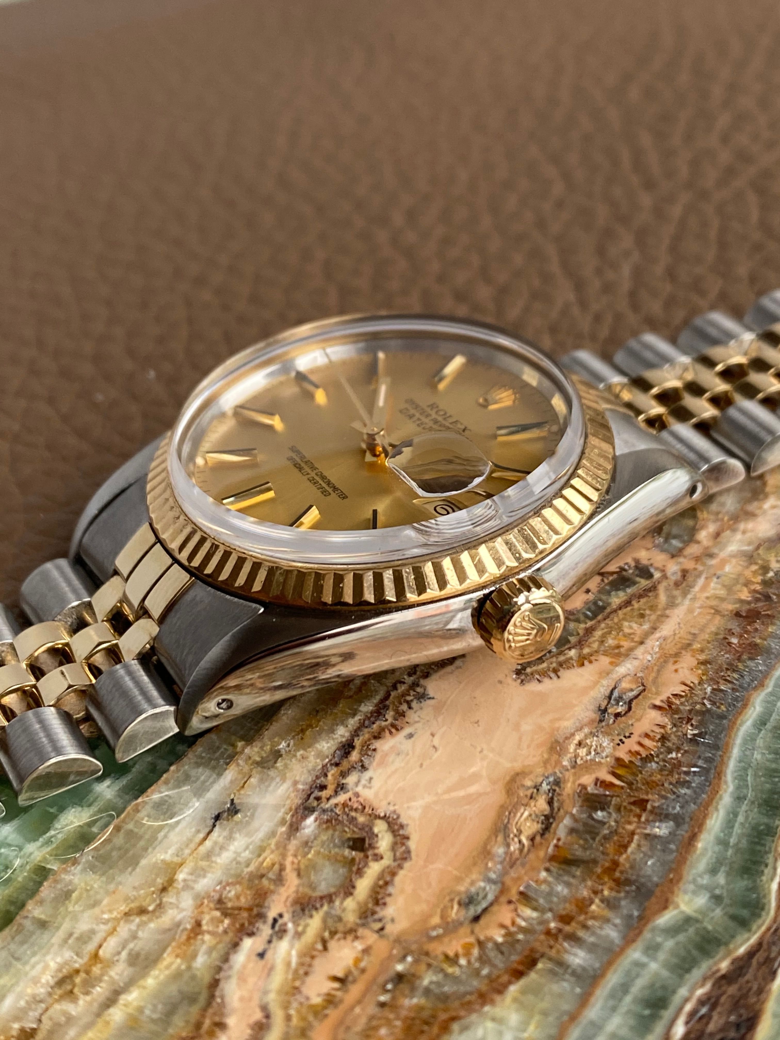 Rolex Datejust 16013 Gold 1983 with original box and papers Rolex Datejust 16013 Gold 1983 with original box and papers