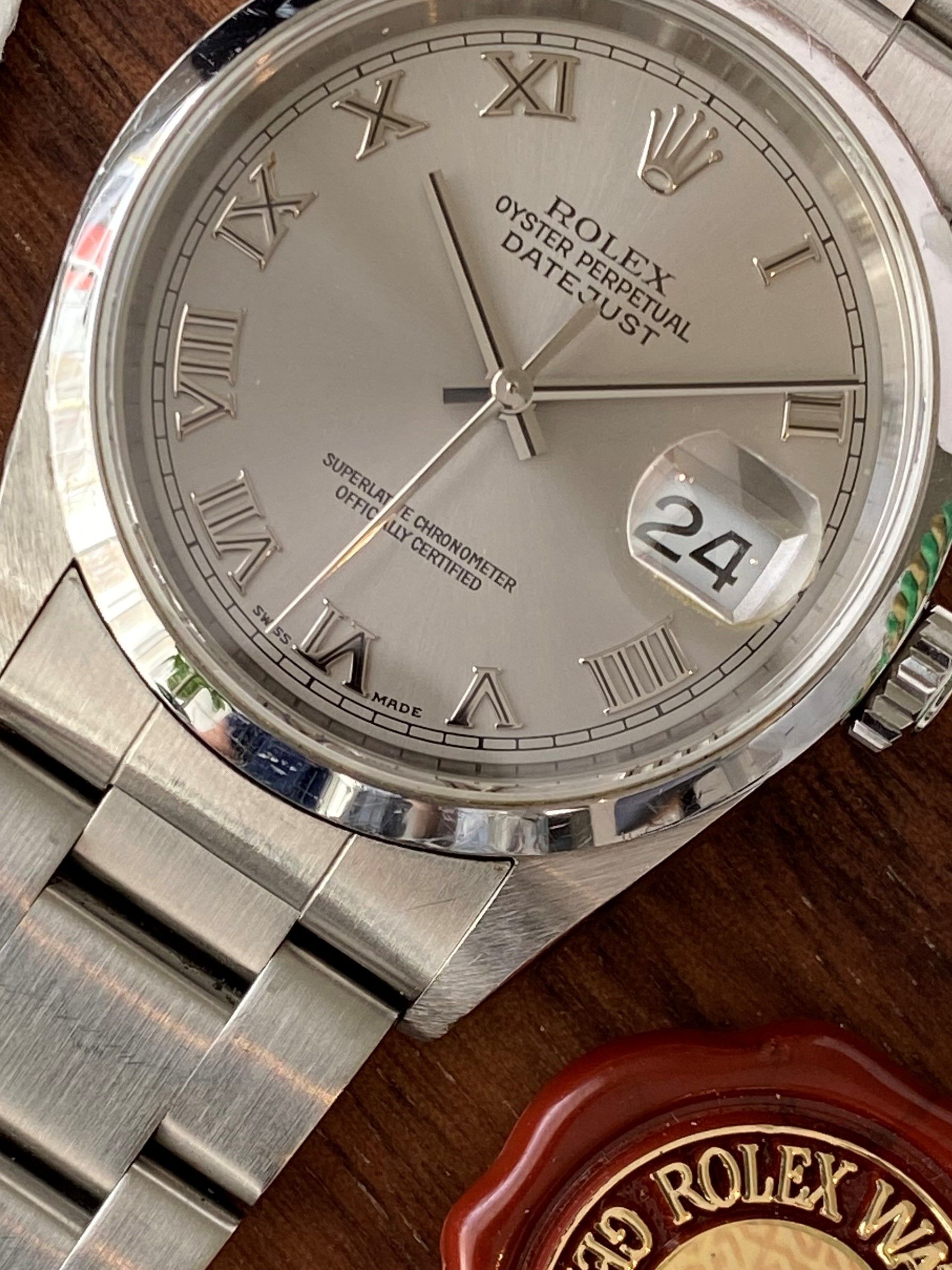 Vintage Rolex Datejust 16200 Box and Papers sold on watchPool24