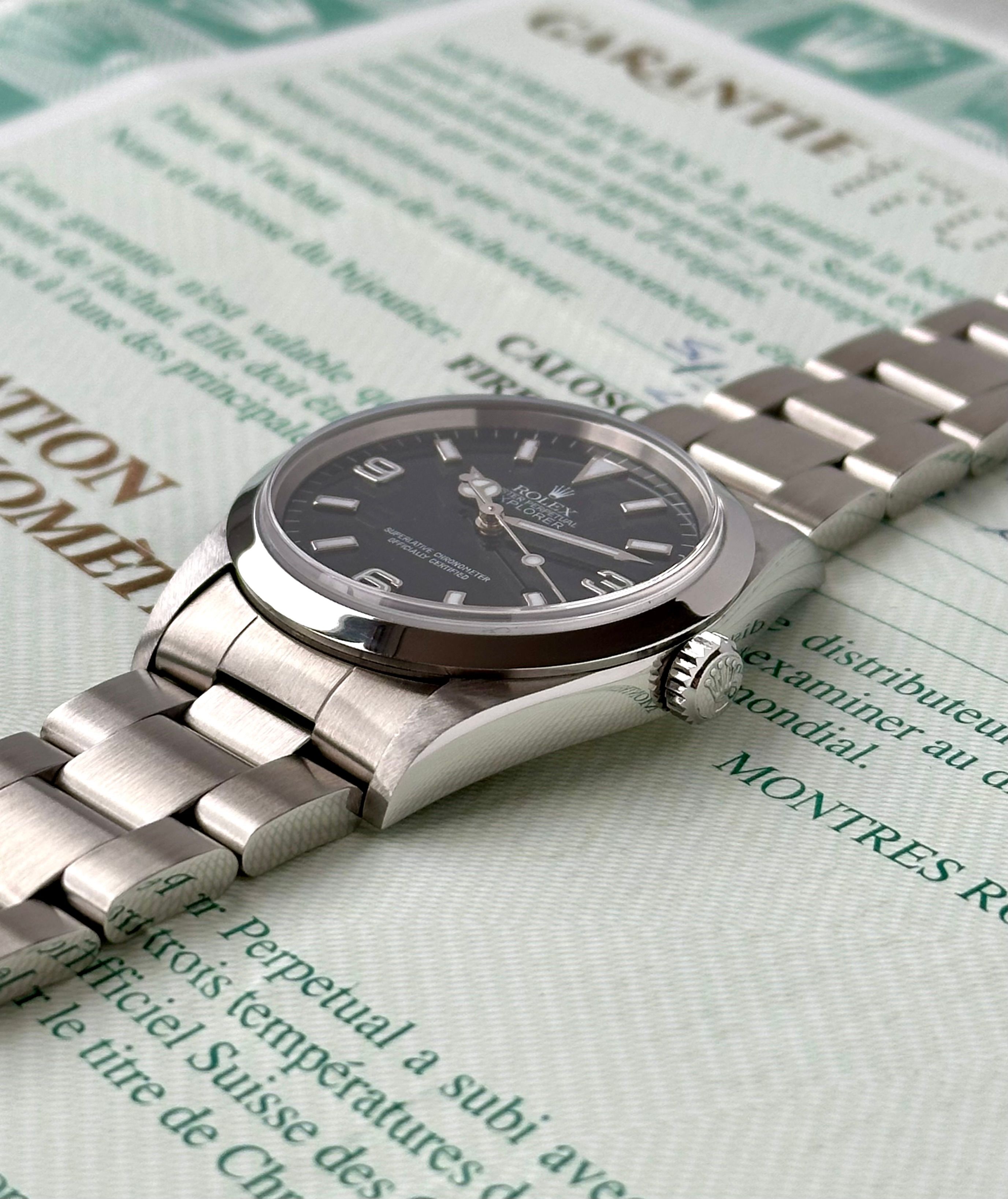 Rolex Explorer 1 14270 Black 1999 with original box and papers 3