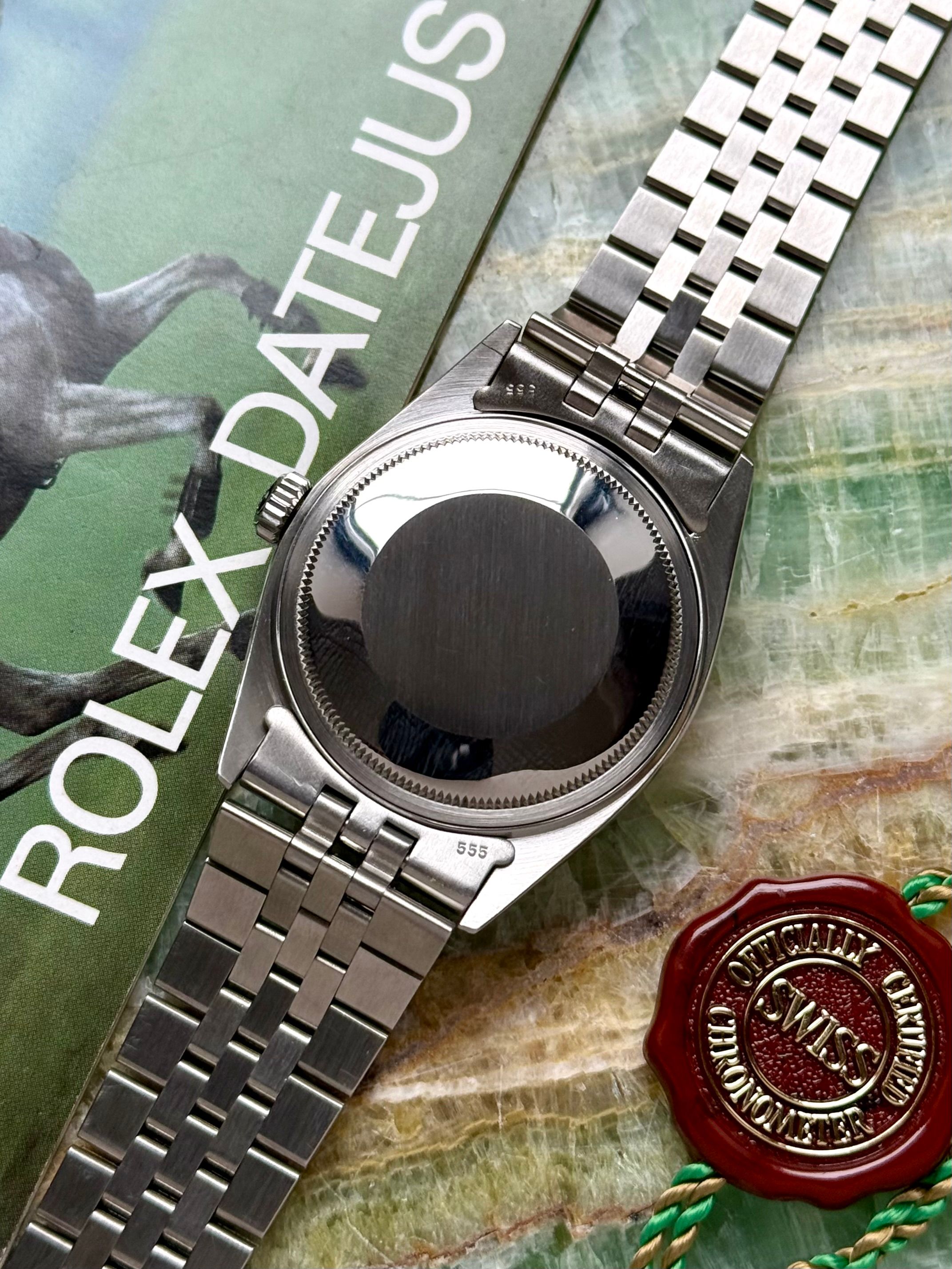 Rolex Datejust 16014 Silver 1978 with original box and papers