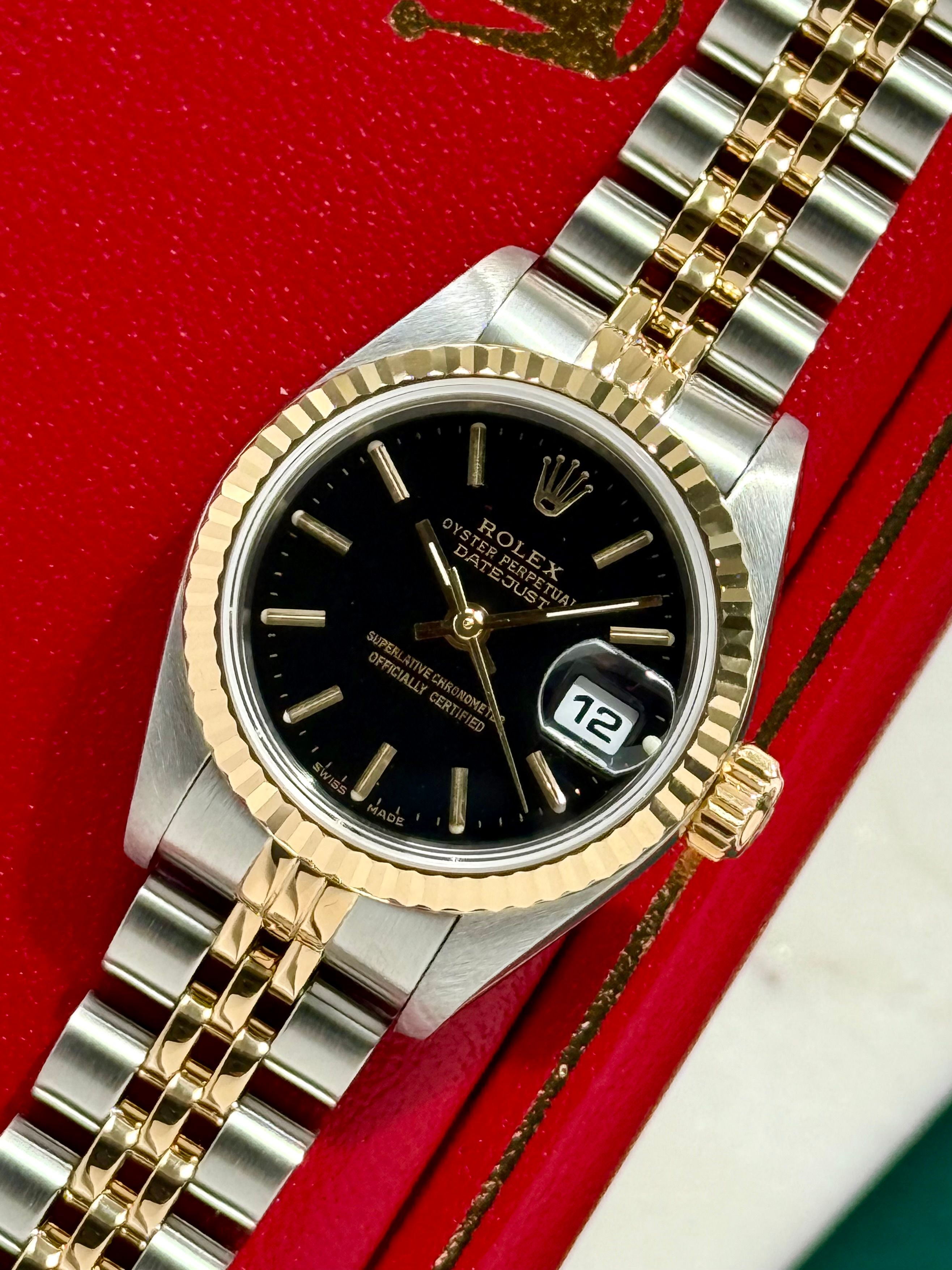 Rolex Lady-Datejust 79173 Black 2001 with original box and papers 2