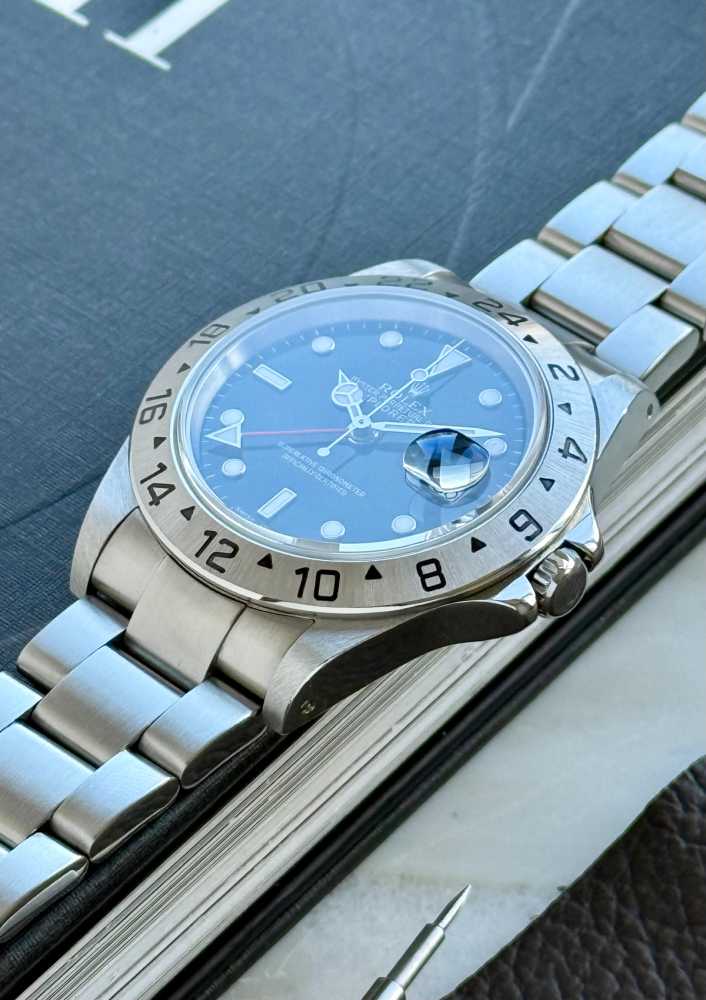 Image for Rolex Explorer II 16570 Black 2000 with original box and papers k106