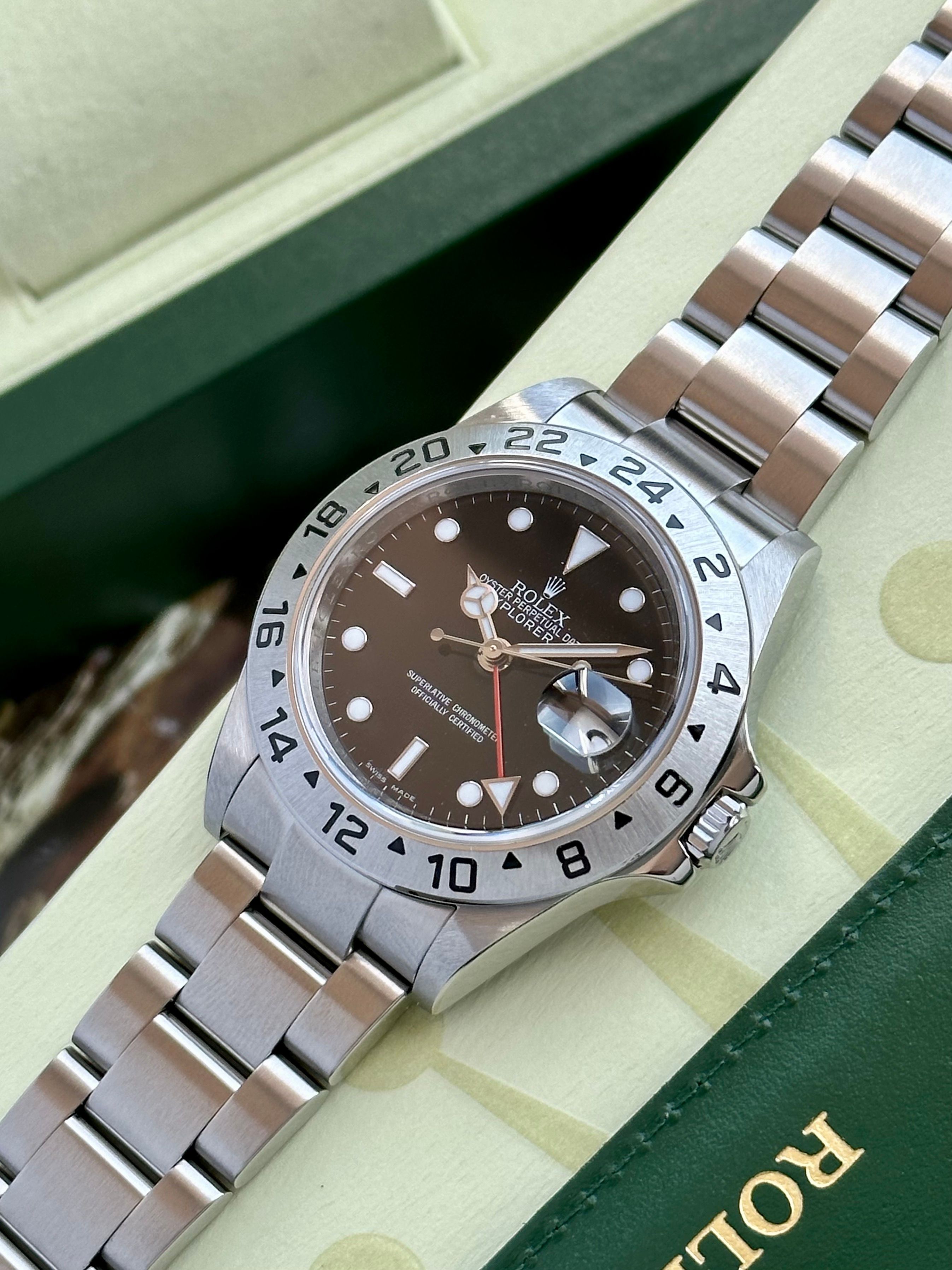 Rolex Explorer II 16570 Black 2009 with original box and papers