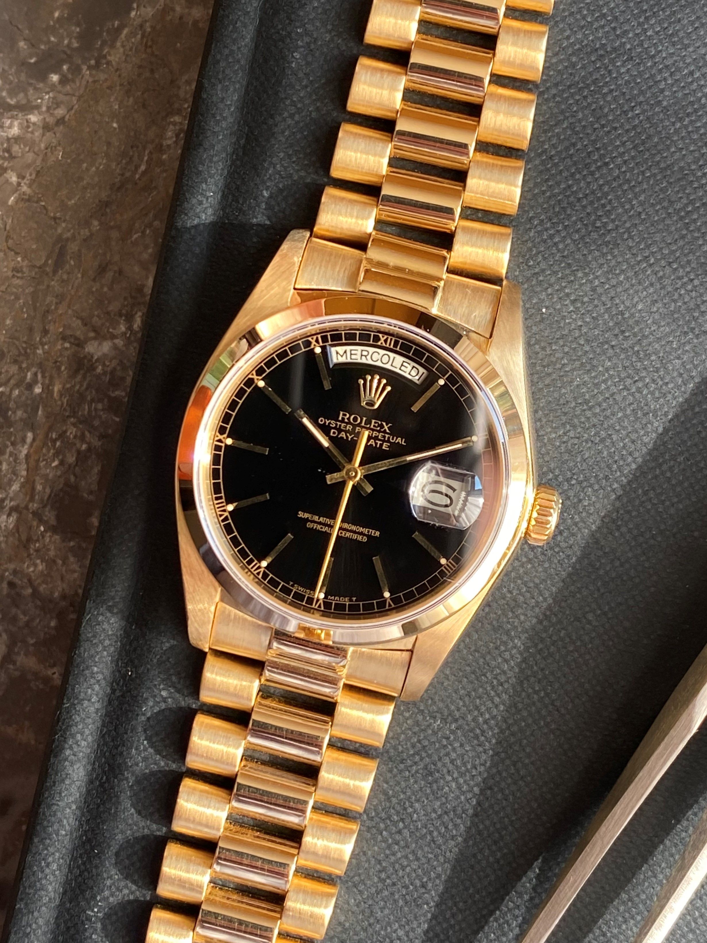 Rolex Day Date 18028 Black 1978