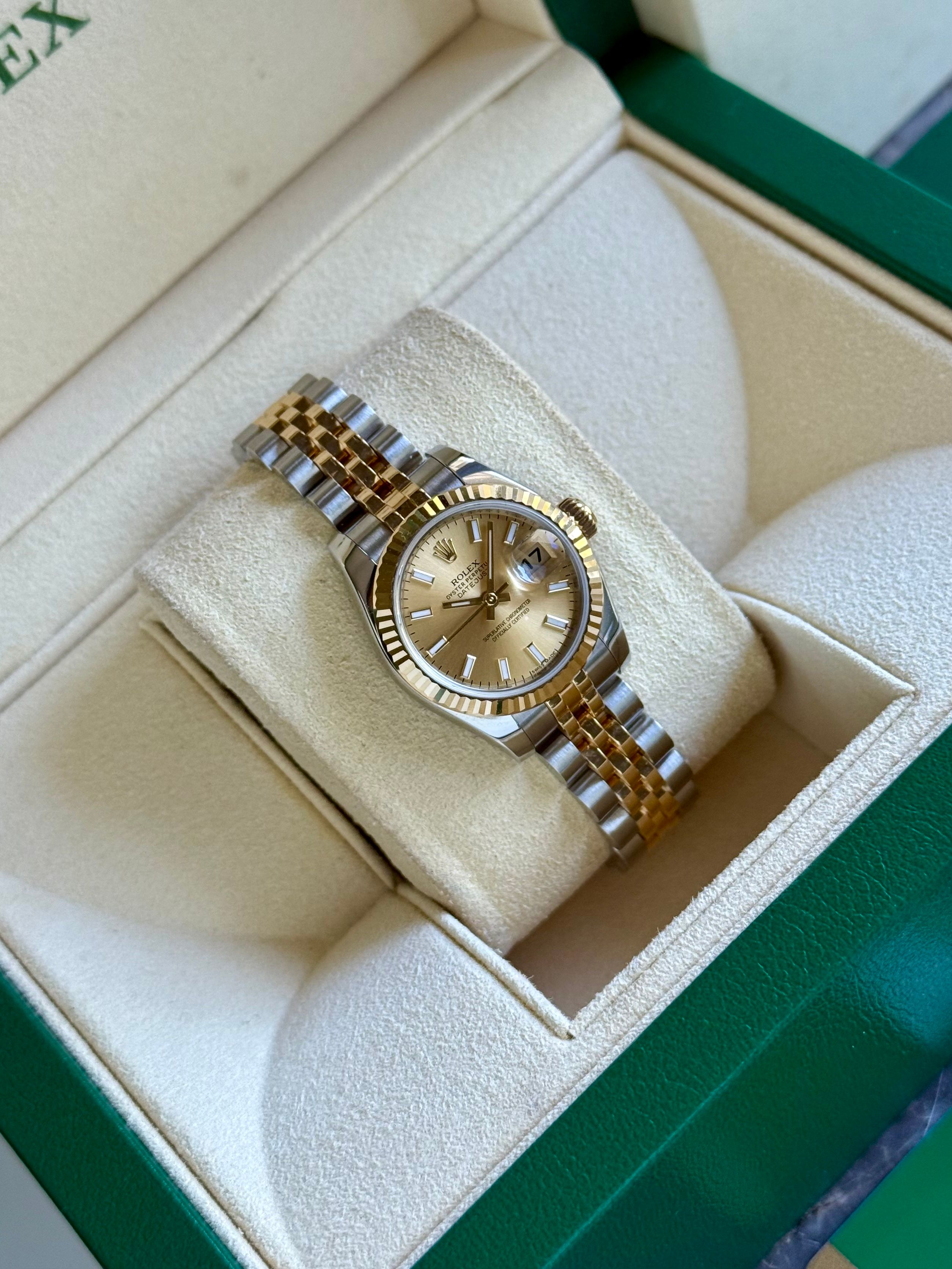 Rolex Lady-Datejust 179173 Gold 179173 with original box and papers