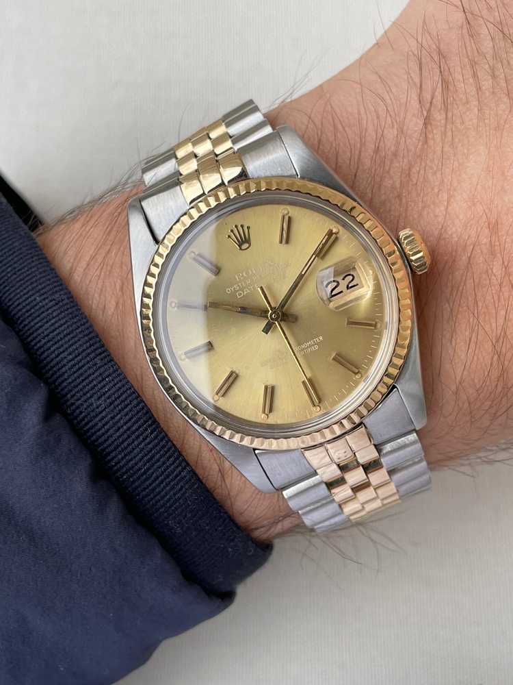 Wrist shot image for Rolex Datejust 16013 Gold 1984 