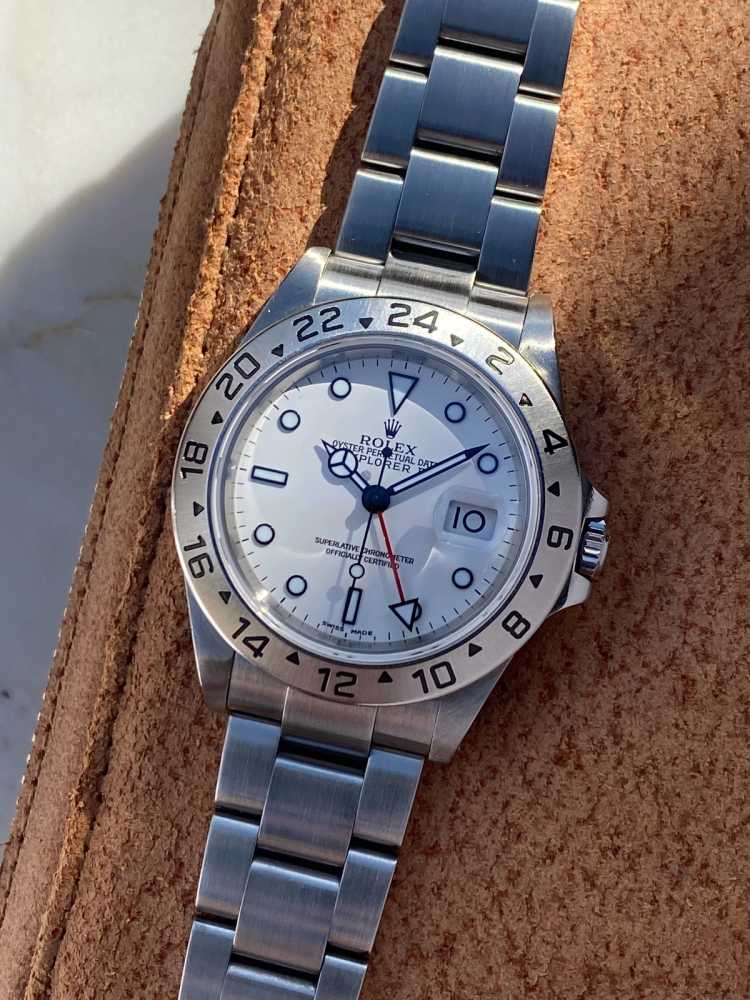 Featured image for Rolex Explorer II 16570 White 2002 with original box and papers y586