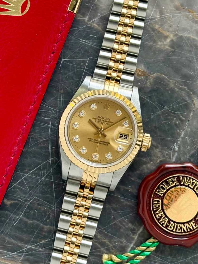 Featured image for Rolex Lady-Datejust "Diamond" 69173 Gold 1996 with original box and papers 2