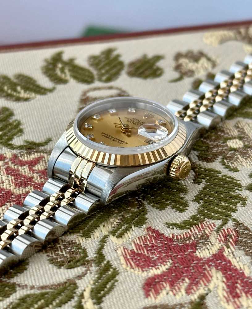 Detail image for Rolex Lady-Datejust "Diamond" 69173G Gold 1993 with original box and papers 5