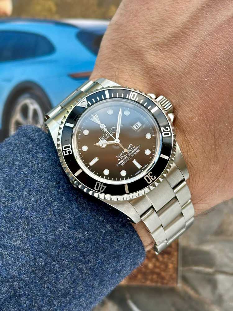 Wrist shot image for Rolex Sea-Dweller 16600 Black 2000 2