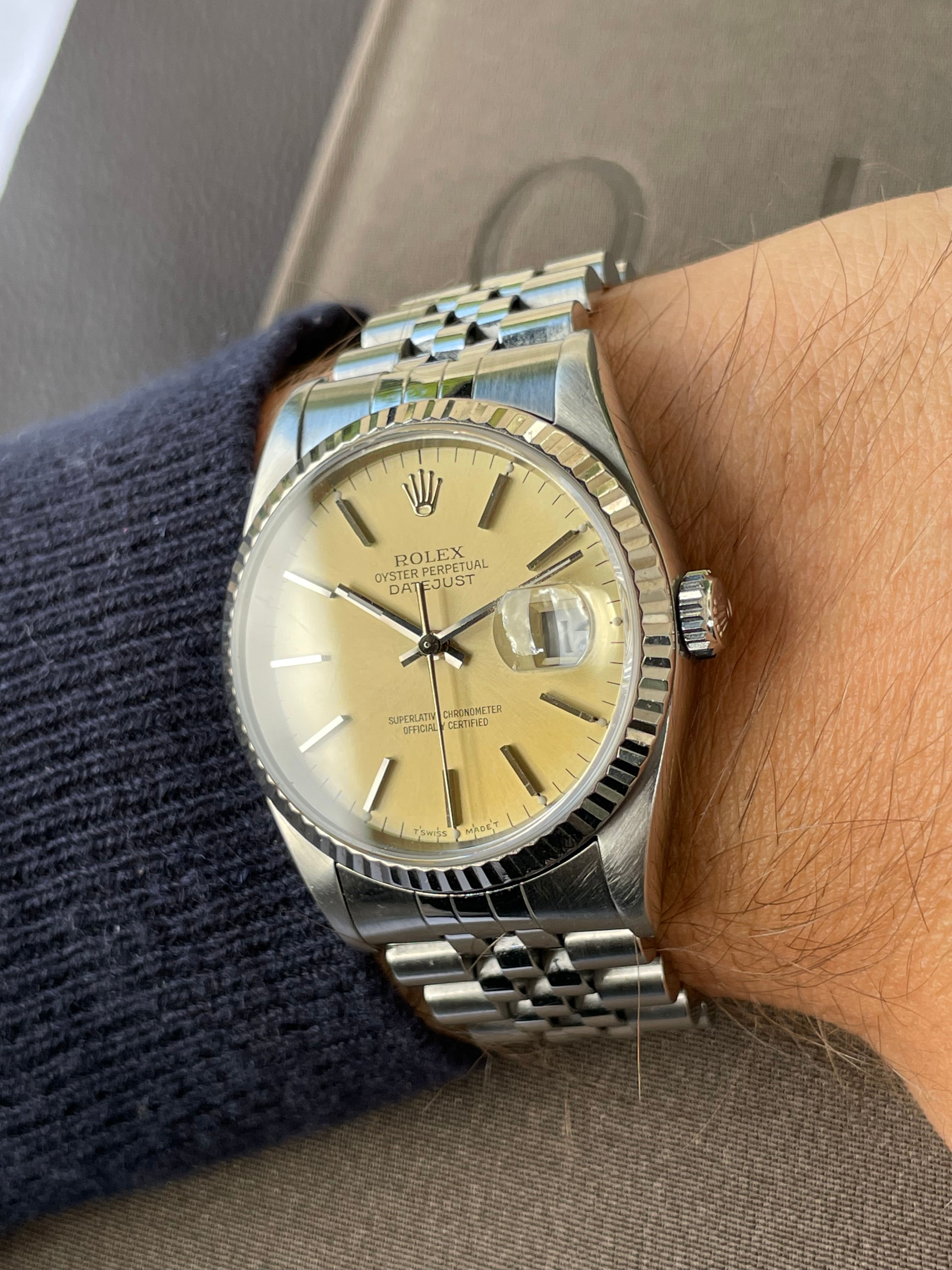 Rolex Datejust 16234 Tropical 1994 with original box