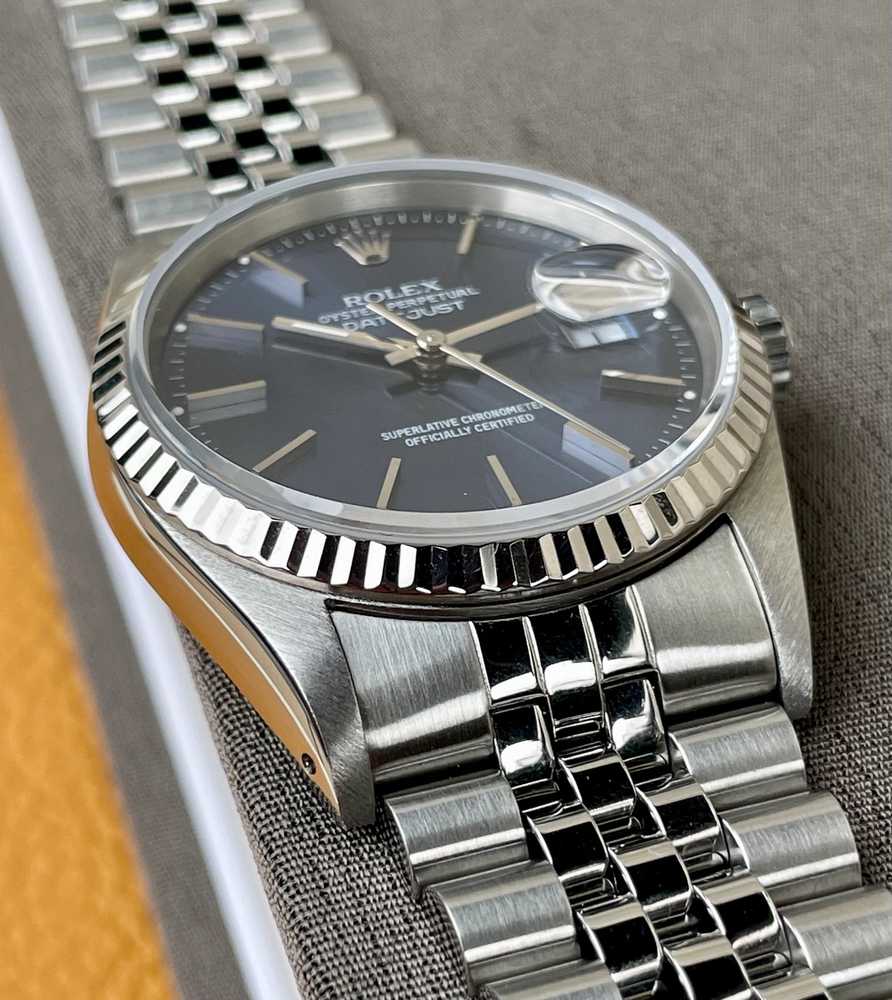 Image for Rolex Datejust 16234 Blue 1990 with original box 2