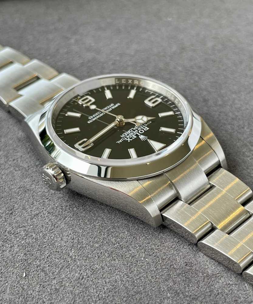 Image for Rolex Explorer 1 124270 Black 2021 with original box and papers