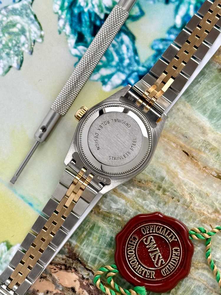 Image for Rolex Lady-Datejust "Diamond" 69173G Gold 1988 with original box and papers 3