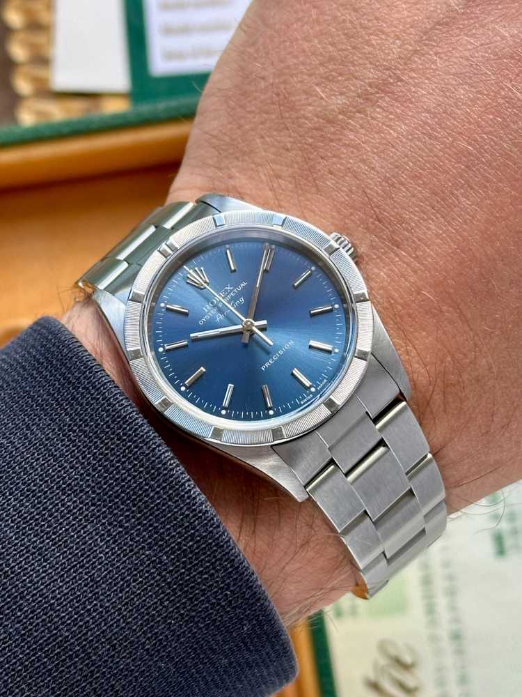 Image for Rolex Air-King 14010 Blue 2000 with original box and papers