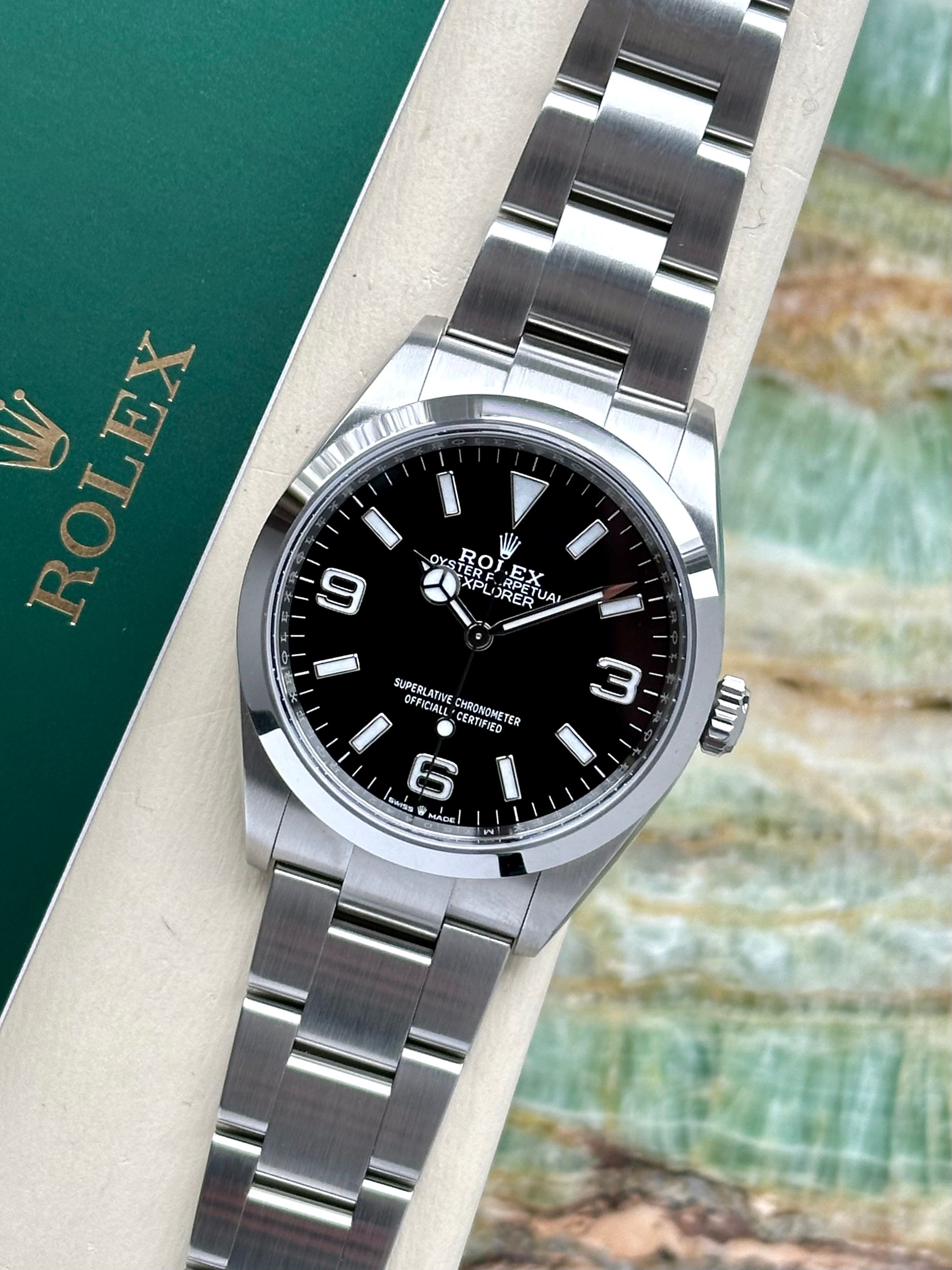 Rolex Explorer 1 124270 Black 2021 with original box and papers 2